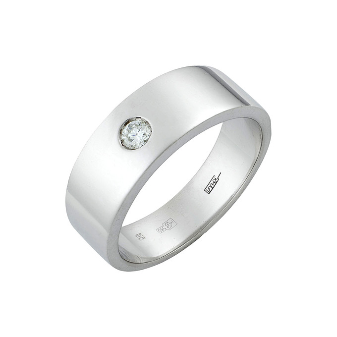 Кольцо из золота 585 пробы c бриллиантом, Л 2812 2818 за 124000