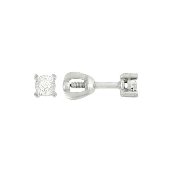 Серьги из золота 585 пробы с бриллиантами, Ц О007 4988 за 12000