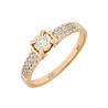 Кольцо из золота 585 пробы с бриллиантами