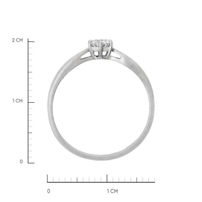 Кольцо из золота 585 пробы c бриллиантом, Л 7601 3640 за 26080