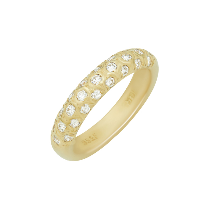 Кольцо из золота 750 пробы c бриллиантами