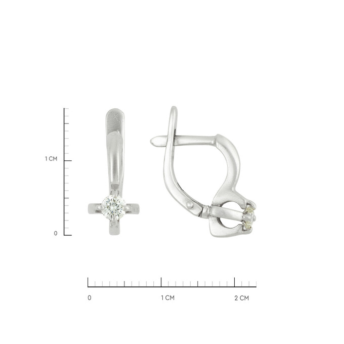Серьги из золота 585 пробы с бриллиантами, Л 2813 2871 за 42700