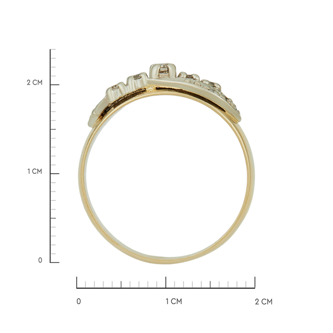 Кольцо из золота 585 пробы c бриллиантами, Л 7601 5754 за 43920