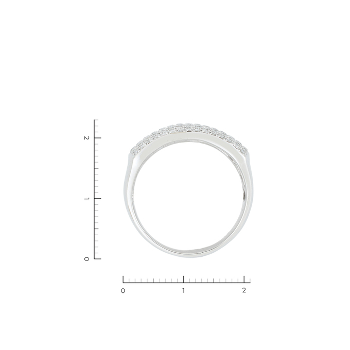 Кольцо из золота 585 пробы c 165 бриллиантами, Л 1207 9506 за 212000