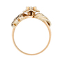 Кольцо из комбинированного золота 585 пробы c фианитами Л08082060 фото 3