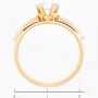 Кольцо из комбинированного золота 585 пробы c 1 топазом и 6 бриллиантами Л11146981 фото 4