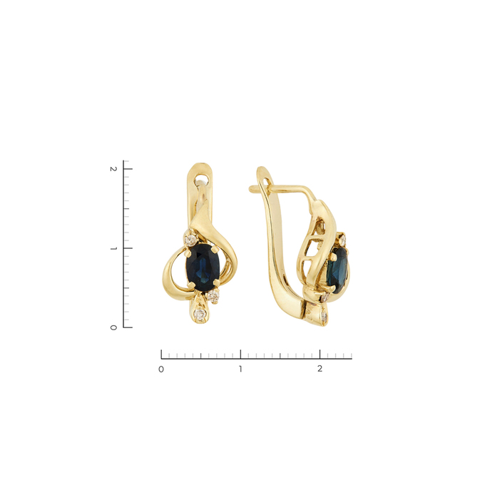 Серьги из золота 585 пробы