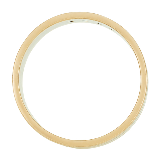 Кольцо из комбинированного золота 585 пробы c 7 бриллиантами, Л19109901 за 23100