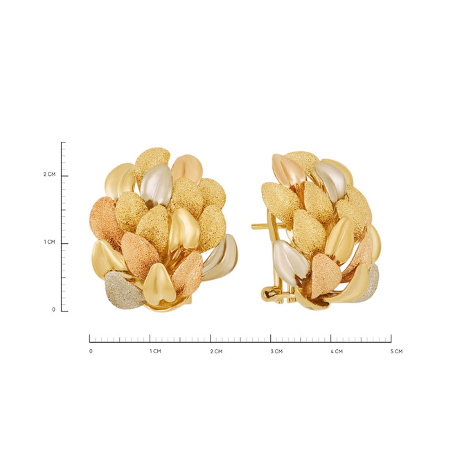 Серьги из золота 750 пробы