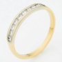 Кольцо из комбинированного золота 750 пробы c 9 бриллиантами Л11144632 фото 1