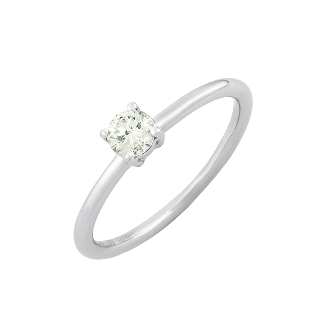 Кольцо из золота 585 пробы c бриллиантом