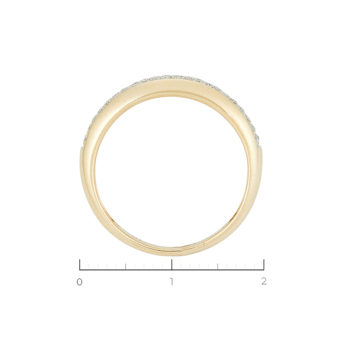 Кольцо из золота 585 пробы c 44 бриллиантами