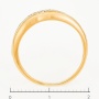 Кольцо из комбинированного золота 585 пробы c 7 бриллиантами Л16145219 фото 4