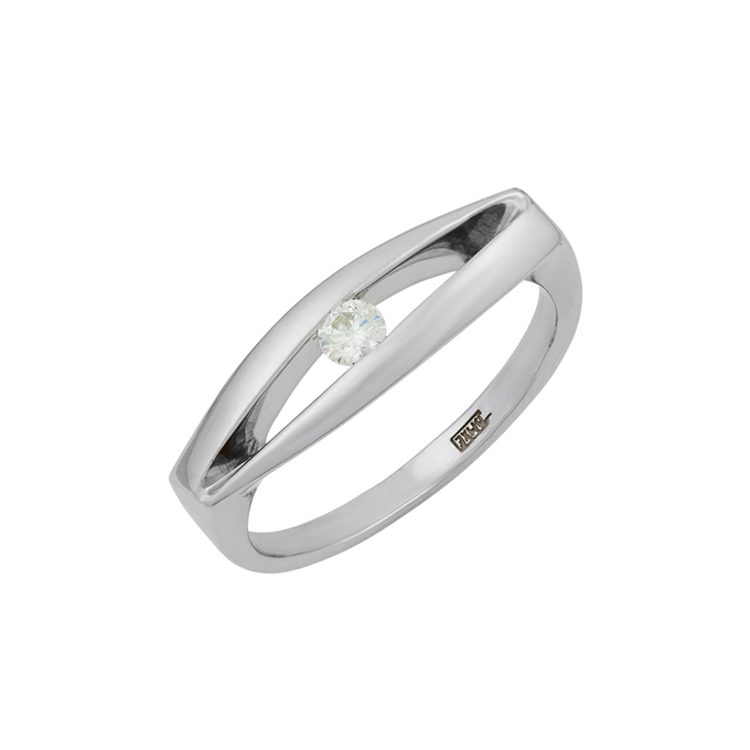 Кольцо из золота 585 пробы c бриллиантом, Л 3606 2978 за 66800