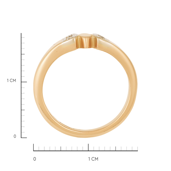 Кольцо из золота 585 пробы c бриллиантами, Л 2010 9301 за 53600