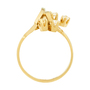 Кольцо из желтого золота 750 пробы c фианитами Л62015046 фото 3