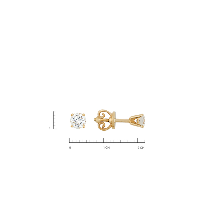 Серьги из золота 750 пробы c бриллиантами, Л 0807 4251 за 165000