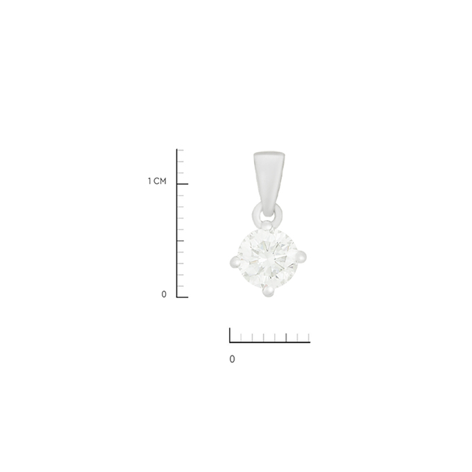 Подвеска из золота 750 пробы c бриллиантом, Л 2415 2265 за 145740