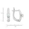 Серьги из золота 585 пробы с бриллиантами