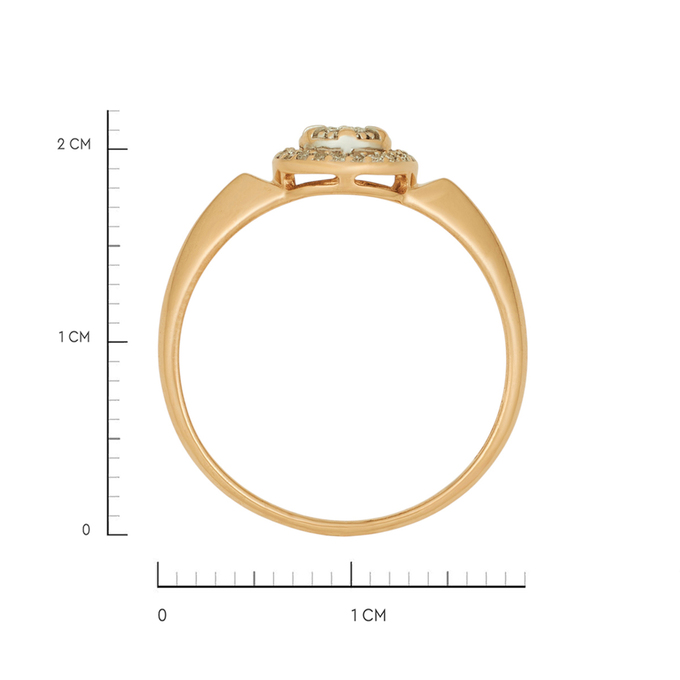 Кольцо из золота 585 пробы c бриллиантами, Л 1208 5365 за 21200