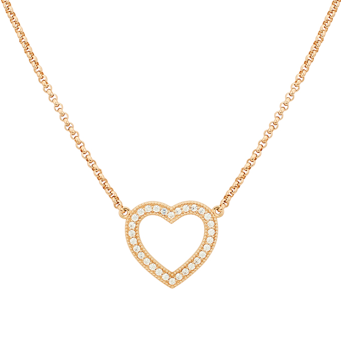 Колье из золота 585 пробы c фианитами, Л 2913 2866 за 97600