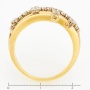 Кольцо из желтого золота 750 пробы c 23 бриллиантами Л46022174 фото 4
