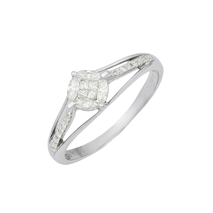 Кольцо из золота 750 пробы c бриллиантами, Л 4710 5040 за 37250