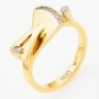 Кольцо из желтого золота 750 пробы c 8 бриллиантами Л54046097 фото 1