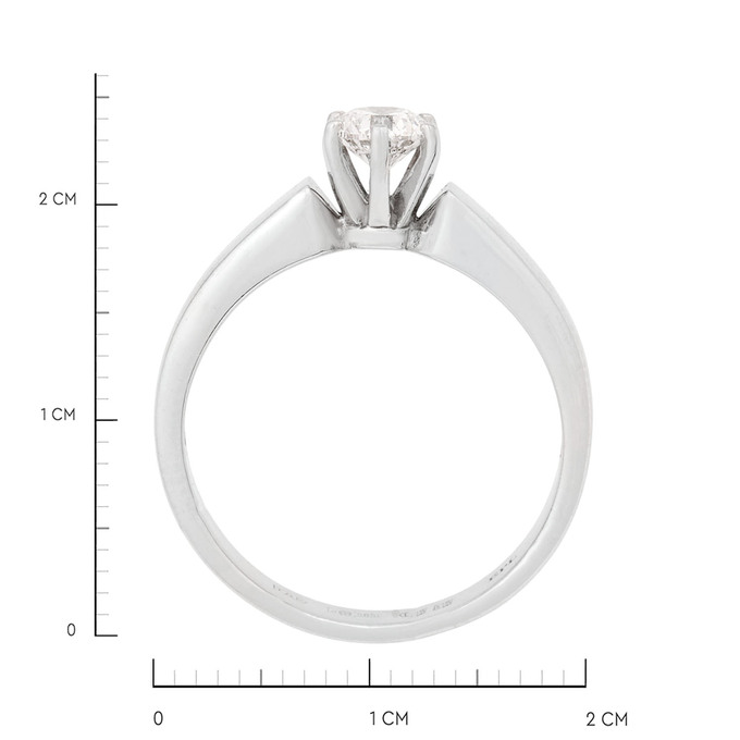 Кольцо из золота 585 пробы c бриллиантом, Л 0908 6021 за 95100