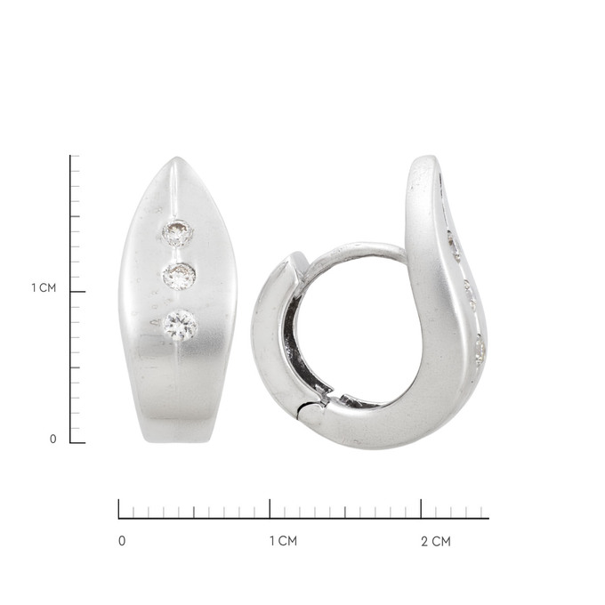 Серьги из золота 750 пробы с бриллиантами, Л 2813 2171 за 115000