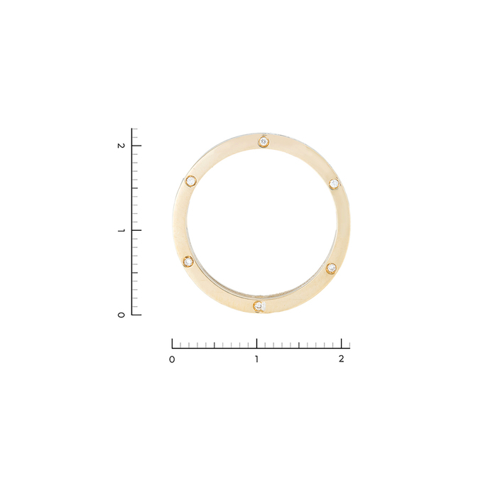 Кольцо из золота 585 пробы c 23 бриллиантами, Л 6602 3599 за 54320