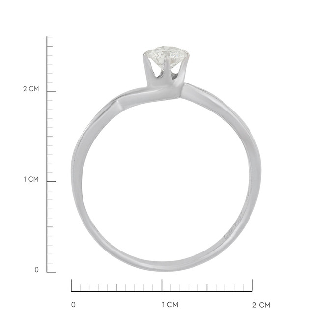 Кольцо из золота 750 пробы c бриллиантом, Л 1207 0597 за 58900