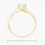 Кольцо из желтого золота 585 пробы c 1 бриллиантом Л76001181 фото 4