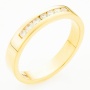 Кольцо из желтого золота 750 пробы c 7 бриллиантами Л60016034 фото 1