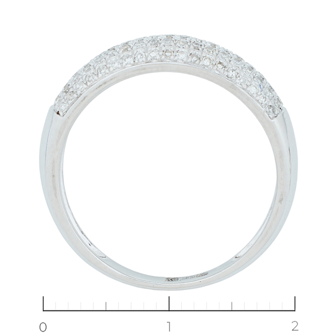 Кольцо из белого золота 585 пробы c 95 бриллиантами, Л 5103 8194 за 16740