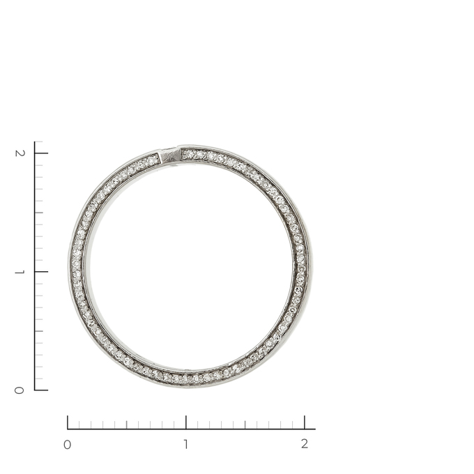 Кольцо из белого золота 585 пробы c 133 бриллиантами, Л 3910 4598 за 33900