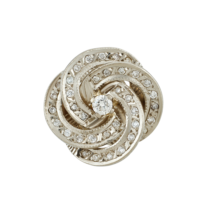 Кольцо из золота 585 пробы c бриллиантами, Л 0408 7843 за 94000