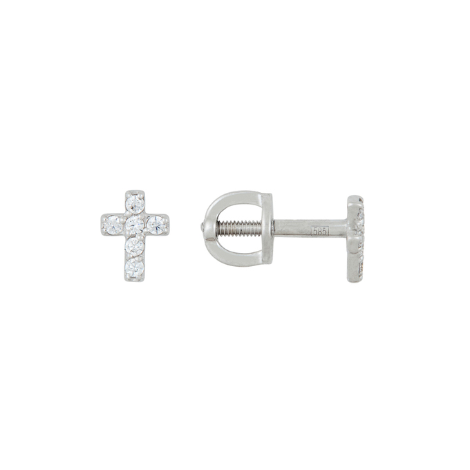 Серьги из золота 585 пробы c фианитами, К 0000 2408 за 10000