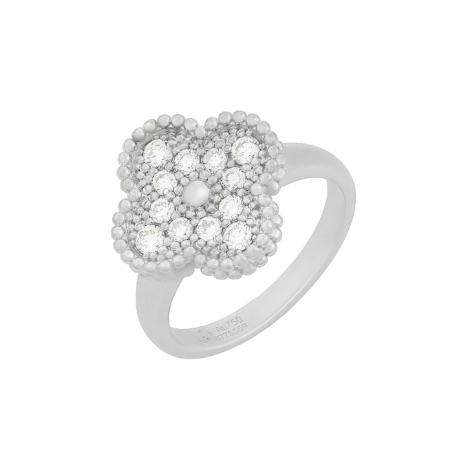 Кольцо из золота 750 пробы c бриллиантами