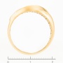 Кольцо из красного золота 585 пробы c фианитами Л52067061 фото 4