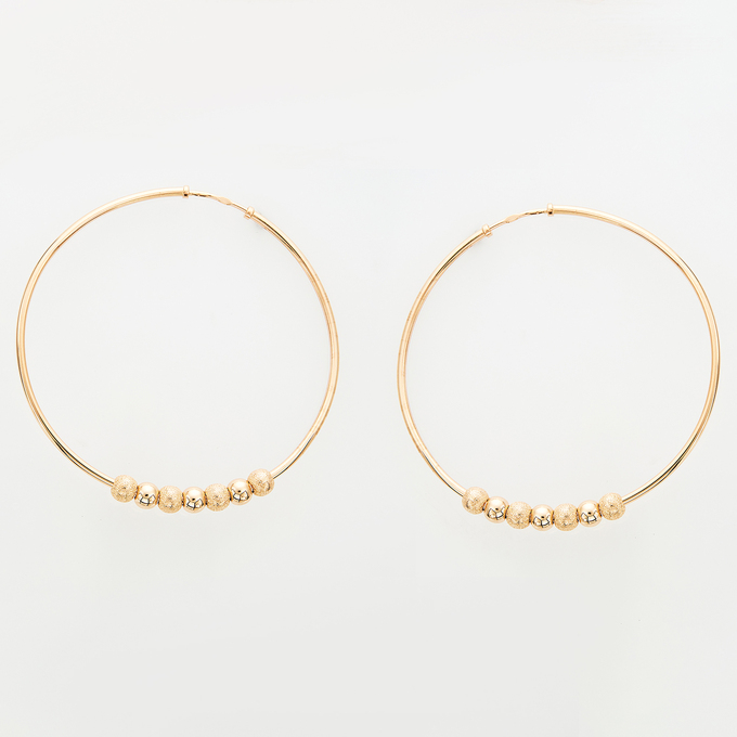 Серьги из красного золота 585 пробы