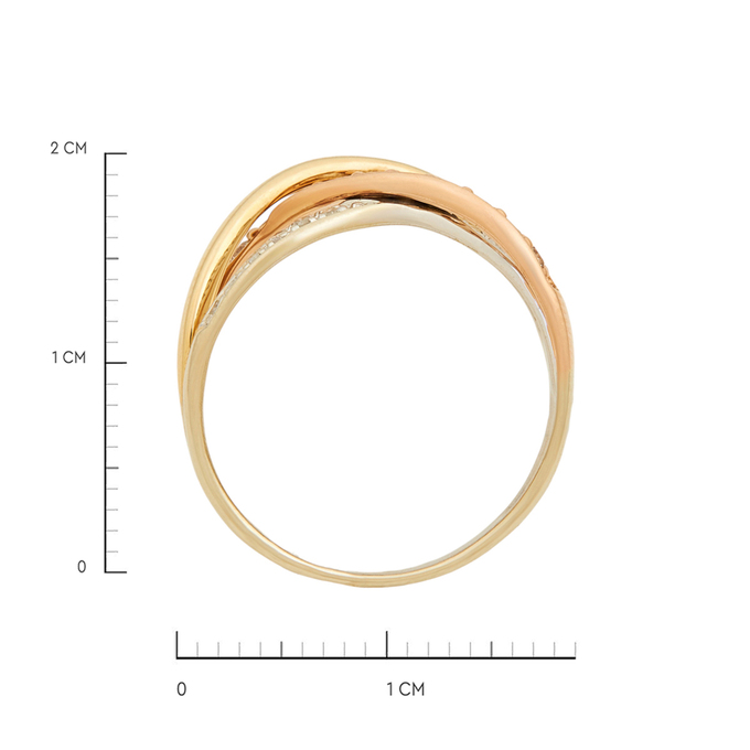 Кольцо из золота 585 пробы c бриллиантами, Л 3014 3113 за 45520