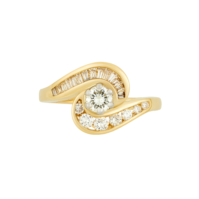 Кольцо из золота 585 пробы c бриллиантами, Л 4807 2591 за 75200