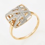 Кольцо из комбинированного золота 585 пробы c 70 бриллиантами Л76004275 фото 1