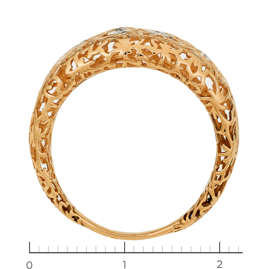 Кольцо из комбинированного золота 585 пробы, Л71017537 за 16940