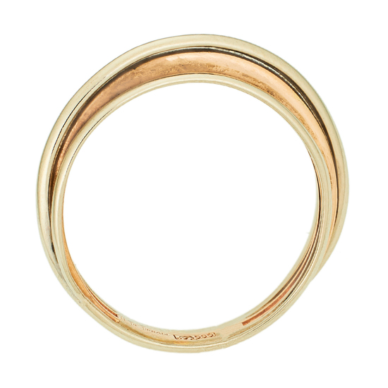 Кольцо из комбинированного золота 585 пробы c 19 бриллиантами, Л11153493 за 19305