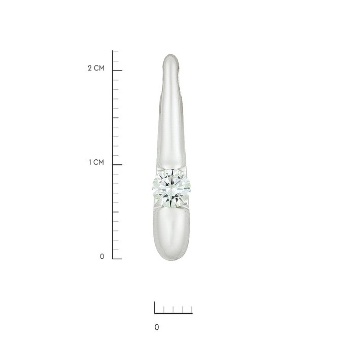 Подвеска из золота 585 пробы c бриллиантом, Л 4306 6285 за 50900