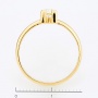 Кольцо из желтого золота 750 пробы c 1 бриллиантом Л11139051 фото 4
