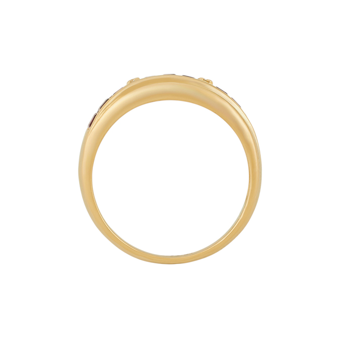 Кольцо из золота 750 пробы c рубинами и бриллиантами, Л 2812 1381 за 61040