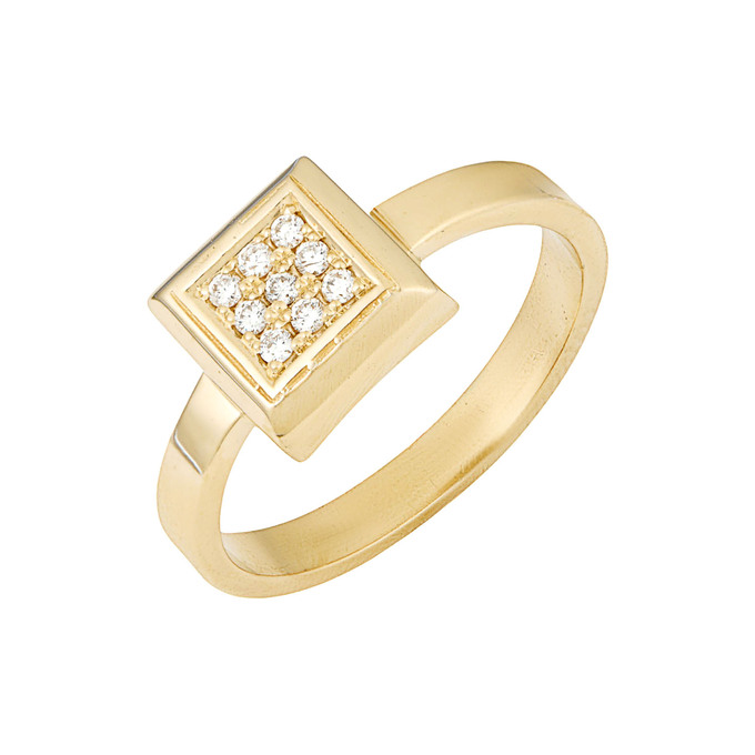 Кольцо из золота 585 пробы с бриллиантами